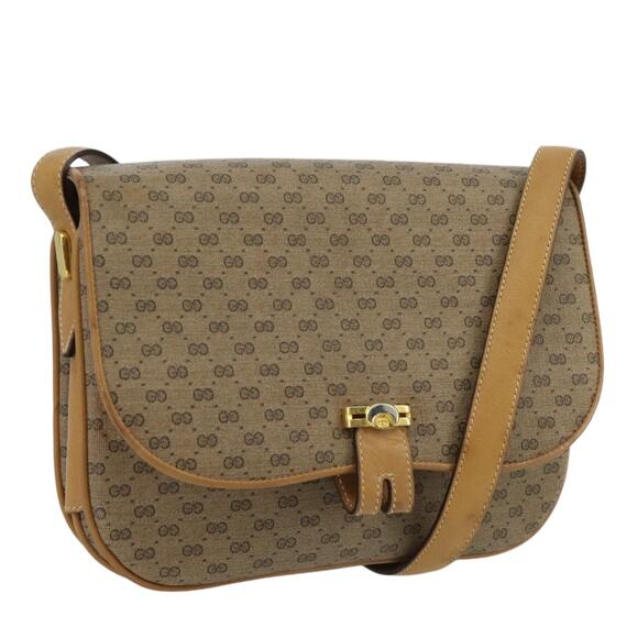 GUCCI Micro GG Supreme Shoulder Bag Pvc Beige Gold 001 406 001 406 - Picture 1 of 13